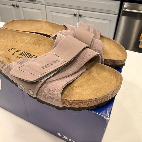 Birkenstock Women’s Oida Suede Leather Sandals Washed Purple Size US 6-6.5 NEW! - Picture 2 of 9